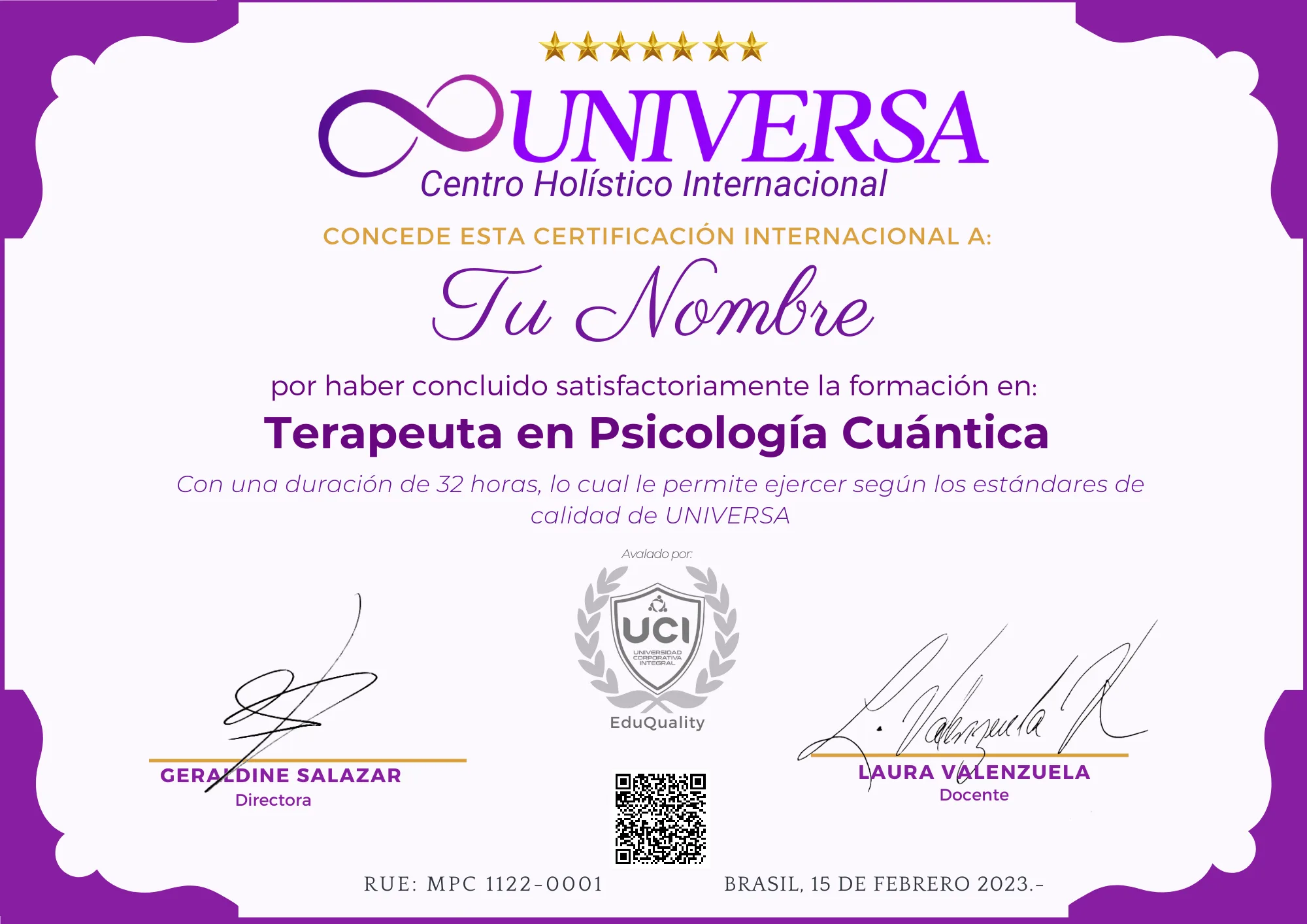 Terapeuta en Psicologia Cuantica
