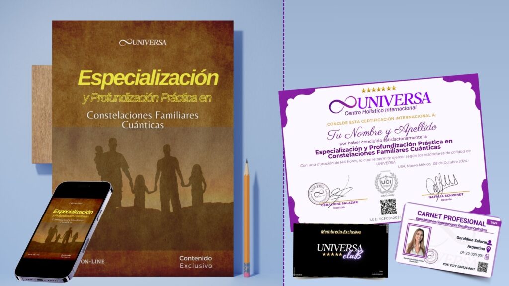 Especialización en Constelaciones Familiares cuánticas - UNIVERSA curso online completo