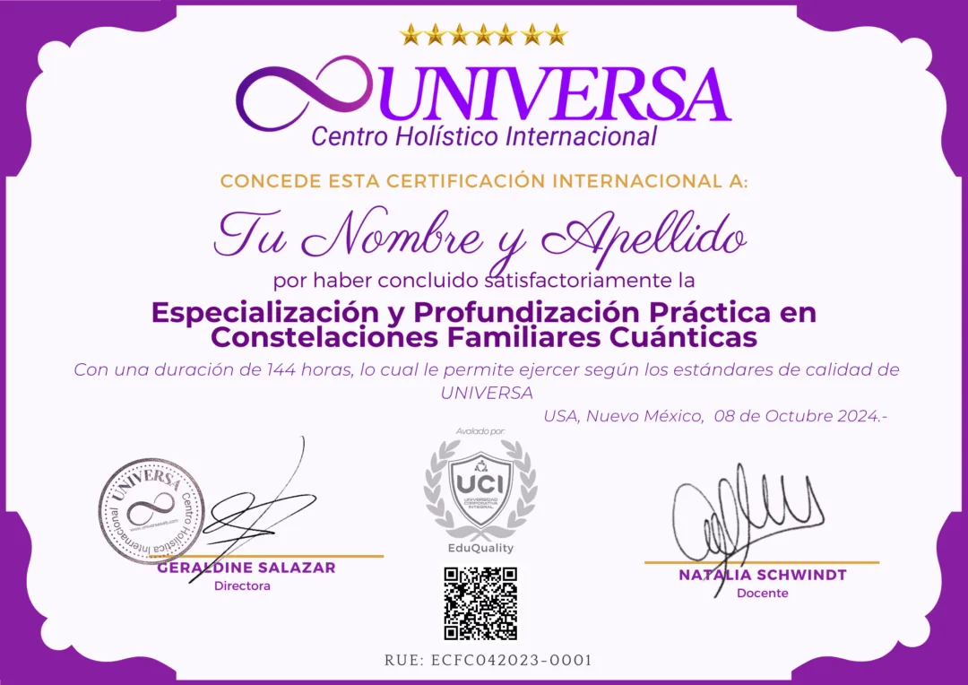 Especialización en Constelaciones Familiares Cuánticas