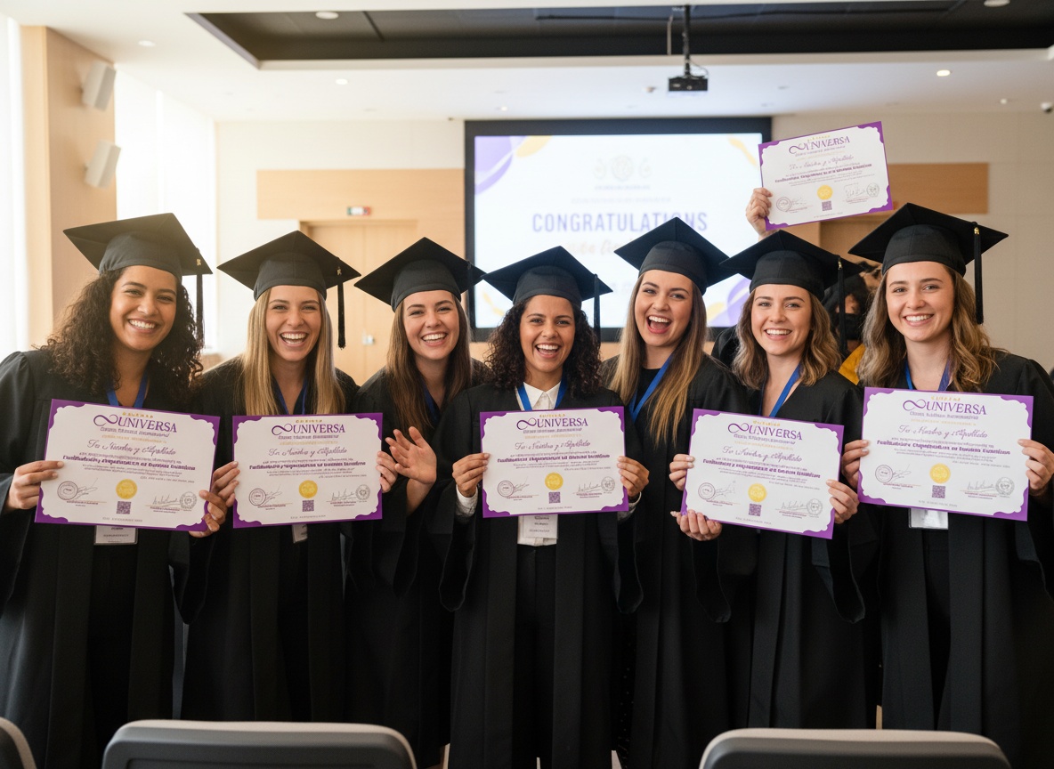 Graduadas UNIVERSA con certificado